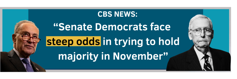 CBS NEWS: Senate Democrats face steep odds in trying to hold majority in November