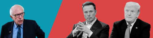 Bernie Sanders v. Elon Musk + Donald Trump