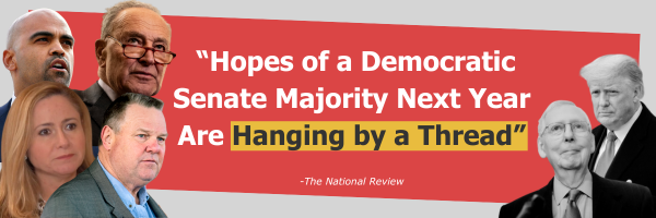 Hopes of a Democratic Senate Majority Next Year Are Hanging by a Thread -The National Review