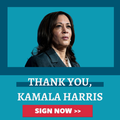 THANK YOU, KAMALA HARRIS